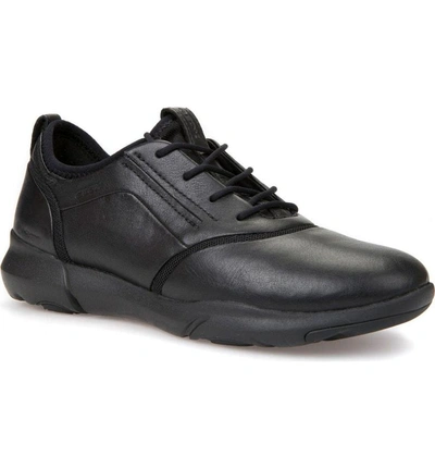 Shop Geox Nebula S 2 Low Top Sneaker In Black Leather
