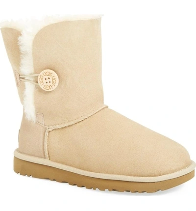 Shop Ugg Bailey Button Ii Boot In Sand Suede