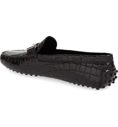Shop Tod's 'double T' Bit Loafer In Black