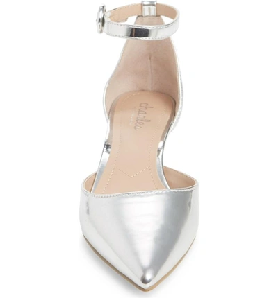 Shop Charles By Charles David Kadie Pump In Silver Patent Leather