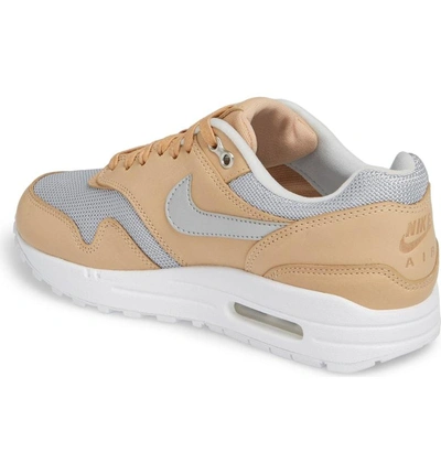 Shop Nike Air Max 1 Se Premium Sneaker In Vachetta Tan/ Silver/ White