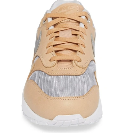 Shop Nike Air Max 1 Se Premium Sneaker In Vachetta Tan/ Silver/ White