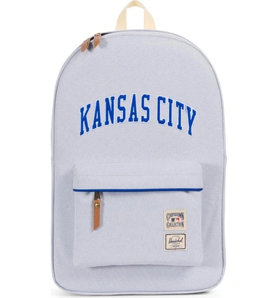 Shop Herschel Supply Co Heritage - Mlb Cooperstown Collection Backpack - Grey In Kansas City Royals