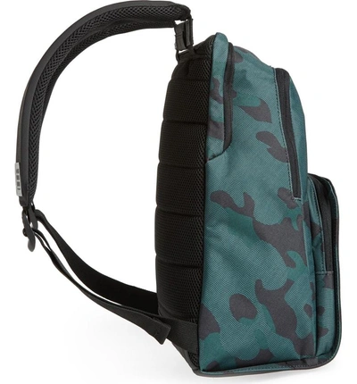 Shop Moleskine Nomad Water Resistant Backpack - Green In Camo Green