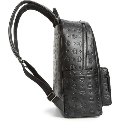 MCM Backpack Monogram Ottomar Leather Black in Calfskin Leather with  Gunmetal - US