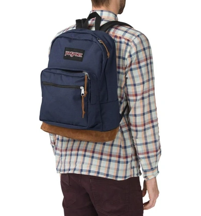 Shop Jansport 'right Pack' Backpack - Blue In Navy