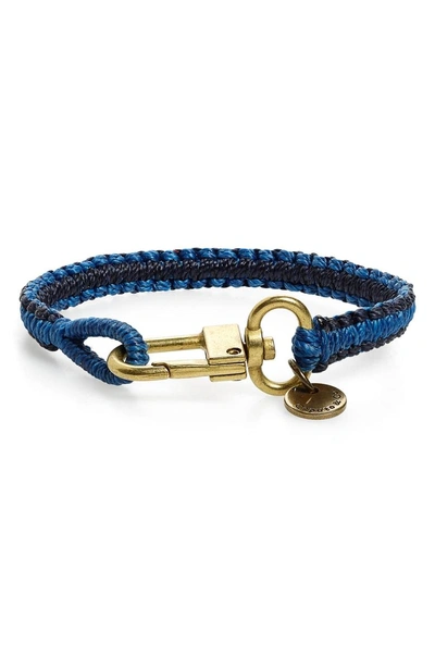Shop Caputo & Co Reversible Bracelet In Blue/ Dark Navy