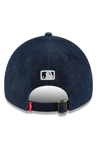 Shop New Era X Levi's Mlb17 Denim Baseball Cap - Black In Houston Astros