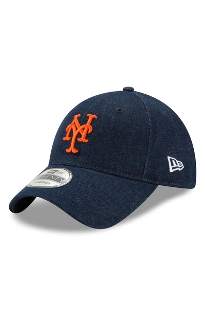 Shop New Era X Levi's Mlb17 Denim Baseball Cap - Black In New York Mets