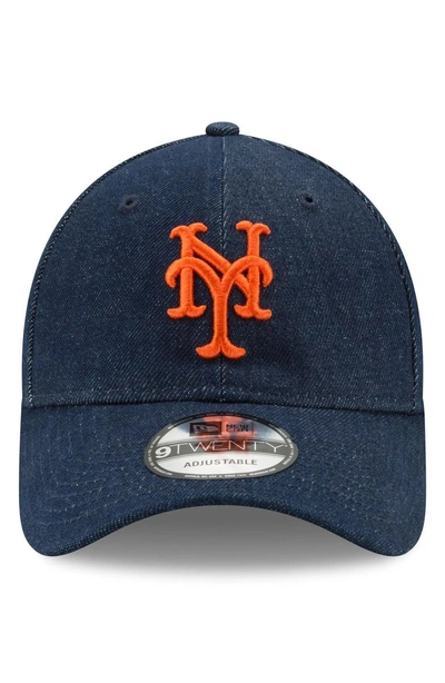 Shop New Era X Levi's Mlb17 Denim Baseball Cap - Black In New York Mets