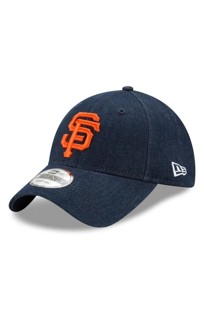 Shop New Era X Levi's Mlb17 Denim Baseball Cap - Black In San Francisco Giants