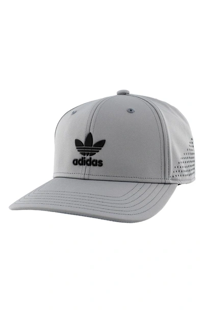 Shop Adidas Originals Tech Ventilated Baseball Cap - Grey In Med Grey