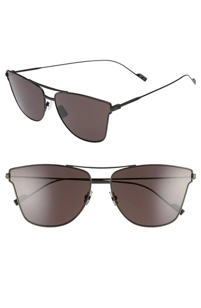 Shop Saint Laurent Sl 51t 63mm Sunglasses - Black