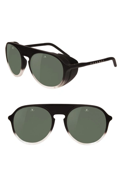 Shop Vuarnet Ice 51mm Polarized Sunglasses In Gradient Black / Grey Polar