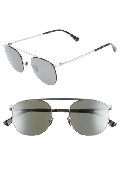 Shop Mykita Erling 48mm Mirrored Sunglasses - Shiny Silver