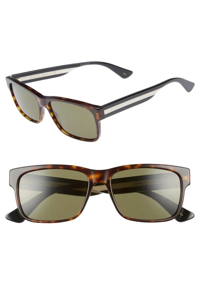 Shop Gucci 58mm Sunglasses In Black Multicolor