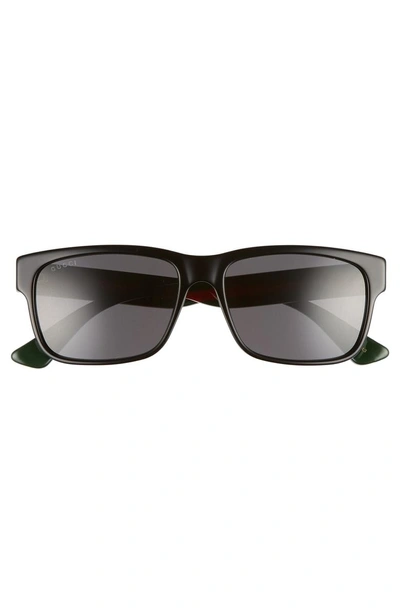 Shop Gucci 58mm Sunglasses In Green Multicolor