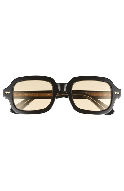 Shop Gucci 52mm Sunglasses - Black/ Crystal