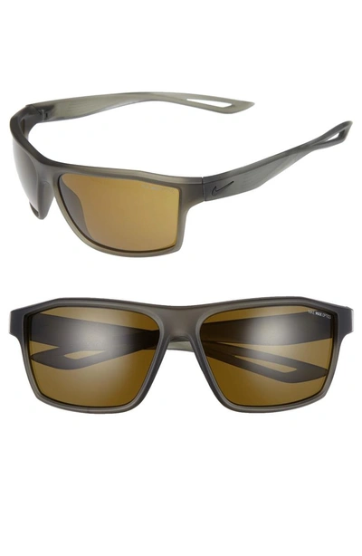Shop Nike Legend 65mm Multi-sport Sunglasses - Matte Cargo Khaki/ Black