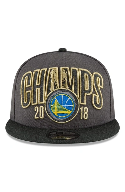 Shop New Era 2018 Nba Champions - Golden State Warriors 9fifty Snapback Cap - Grey