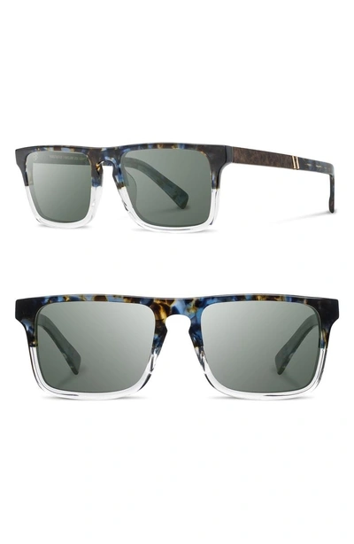 Shop Shwood 'govy 2' 52mm Polarized Sunglasses - Blue Nebula/ Elm/ G15p