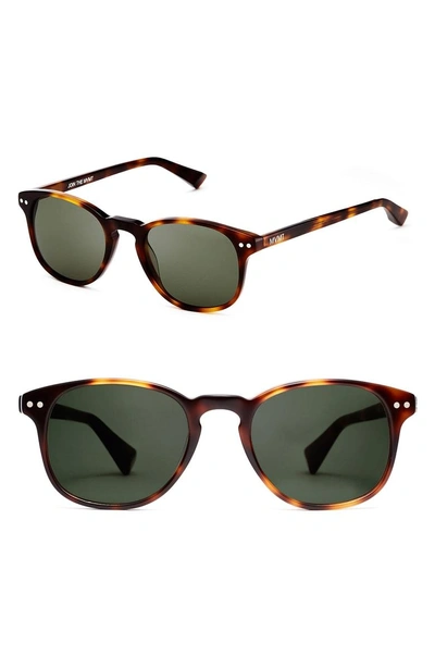 Shop Mvmt Hyde 57mm Polarized Round Sunglasses - Whiskey Tortoise