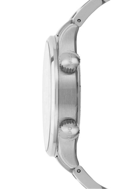 Shop Mido Multifort Automatic Bracelet Watch In Silver