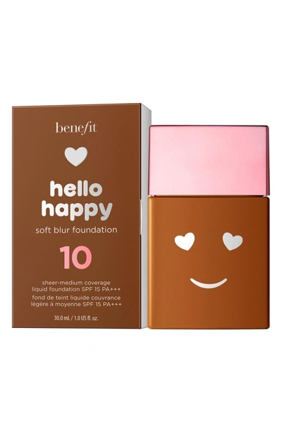 Shop Benefit Cosmetics Benefit Hello Happy Soft Blur Foundation Spf 15 In 10 Deep / Warm
