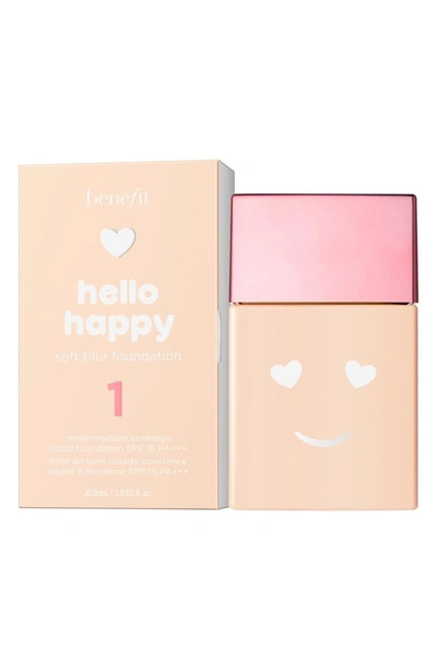 Shop Benefit Cosmetics Benefit Hello Happy Soft Blur Foundation Spf 15 In 1 Fair / Cool