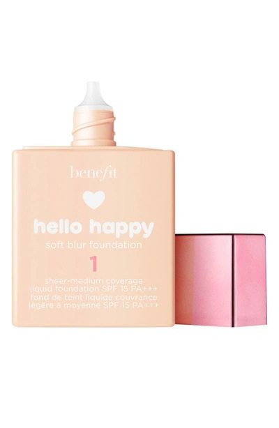 Shop Benefit Cosmetics Benefit Hello Happy Soft Blur Foundation Spf 15 In 1 Fair / Cool