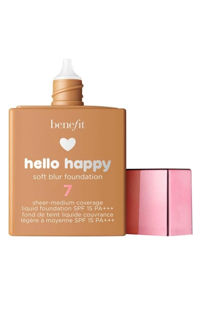 Shop Benefit Cosmetics Benefit Hello Happy Soft Blur Foundation Spf 15 In 7 Medium-tan / Warm
