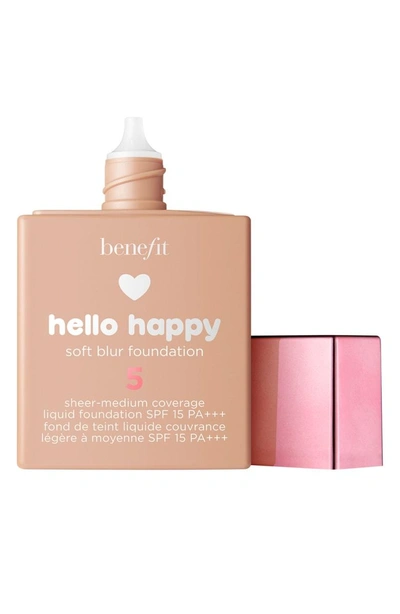 Shop Benefit Cosmetics Benefit Hello Happy Soft Blur Foundation Spf 15 In 5 Medium / Cool