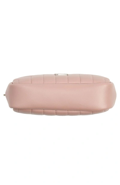Shop Saint Laurent Loulou Matelasse Leather Cosmetics Bag In Tender Pink