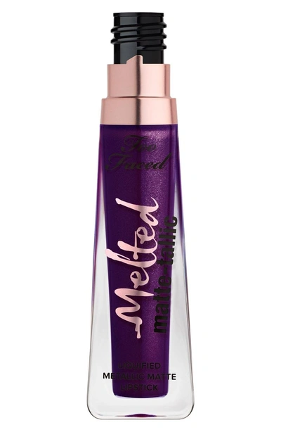 Shop Too Faced Melted Matte-tallics Liquid Lipstick In Scream My Name