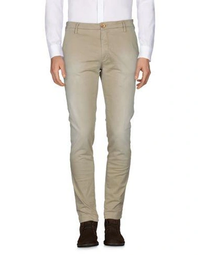 Shop Aglini Casual Pants In Sand