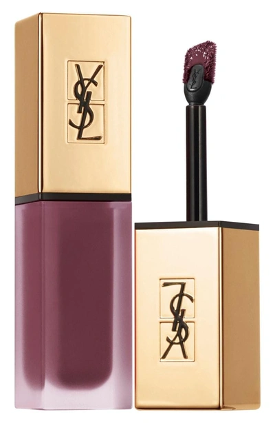 Shop Saint Laurent Tatouage Couture Liquid Matte Lip Stain In 27 Carmine Encounter