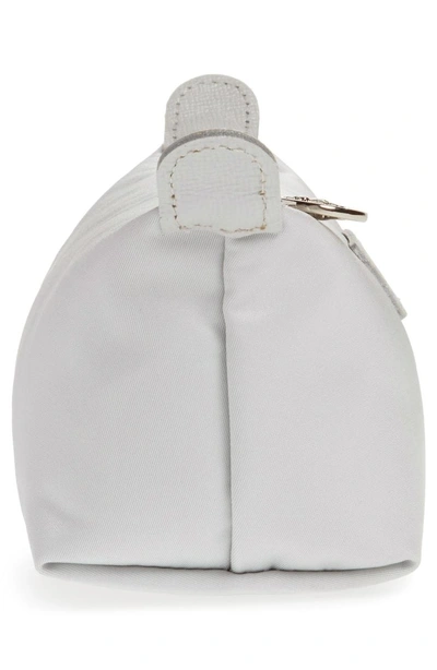 Shop Longchamp 'neo' Nylon Cosmetics Bag In Silver