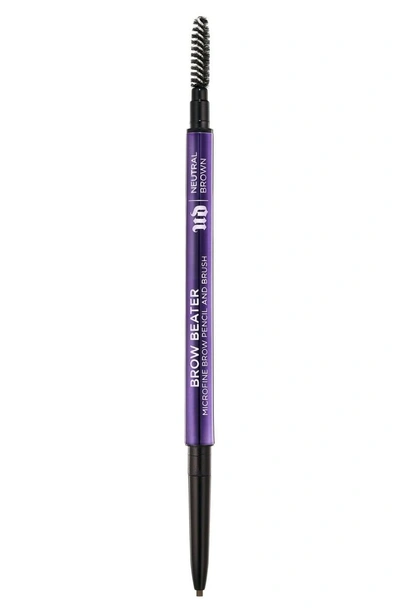 Shop Urban Decay Brow Beater Microfine Brow Pencil & Brush In Neutral Brown
