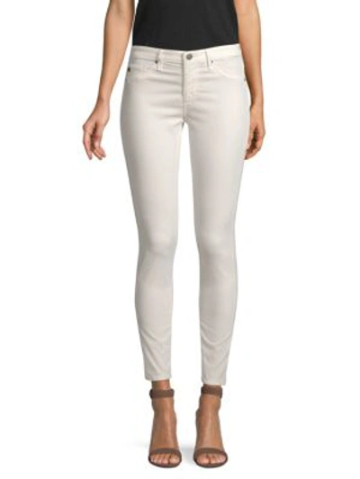 Shop Ag Legging Ankle Fine Wale Corduroy In Ivory Dust