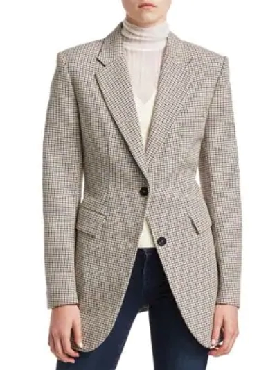 Shop Theory Super Cinch Wool-blend Blazer In Multi