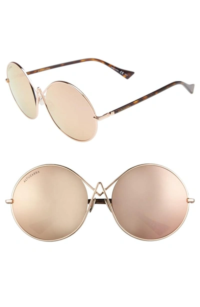 Shop Altuzarra 60mm Round Sunglasses - Rose Gold