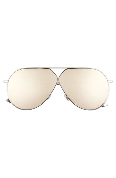 Shop Dior 65mm Aviator Sunglasses - Palladium