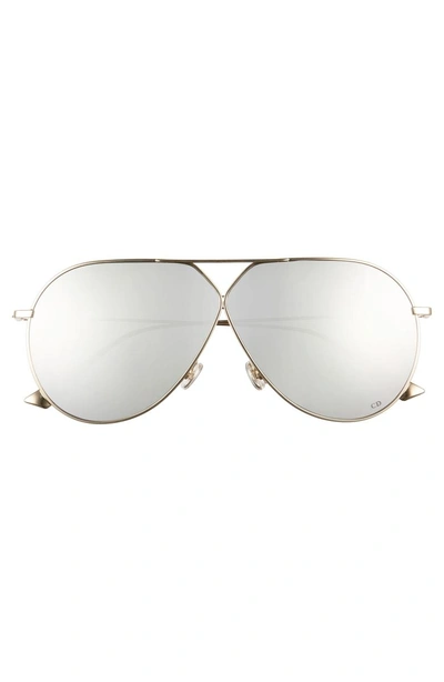 Shop Dior 65mm Aviator Sunglasses - Gold