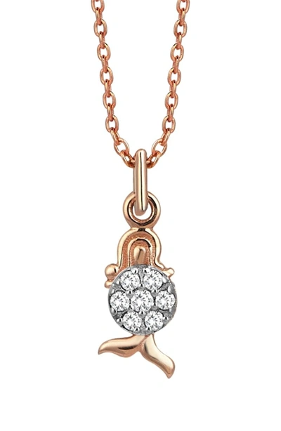 Shop Kismet By Milka Diamond Star Zodiac Sign Necklace In Rose Gold/ Virgo
