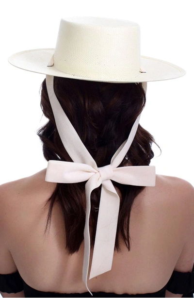 Shop Bijou Van Ness The Heiress Straw Bolero Hat - Ivory