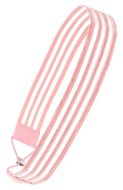 Shop L Erickson Mod Mesh Head Wrap In Light Pink