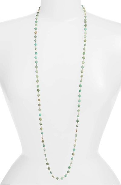 Shop Ela Rae Diana Coin Necklace In Turquoise Coin