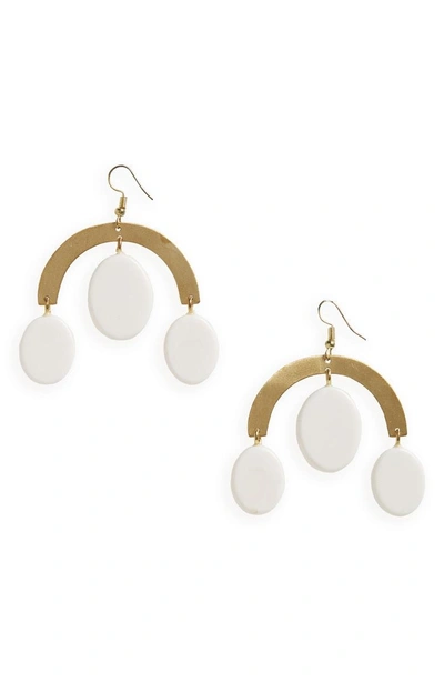 Shop Area Stars Clove Earrings In White