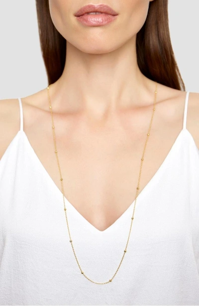Shop Argento Vivo Long Station Necklace In Gold