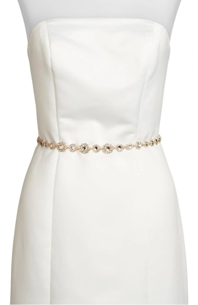 Shop Kate Spade Crystal Bridal Belt In Gold